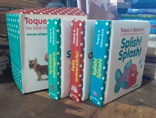 Animais Selvagens + Feliz Aniversário + Splish! Splash! - Caixa Toque e Descubra!