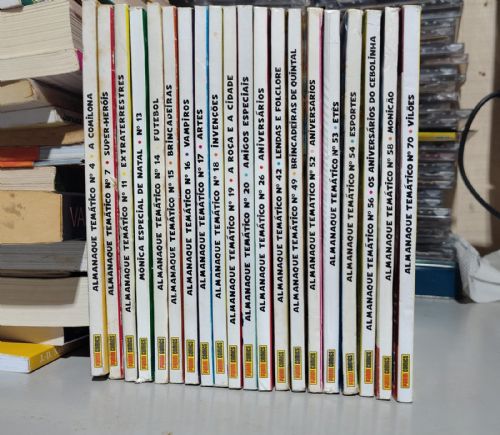 Lote Almanaque Tematico Turma da Monica 20 Volumes