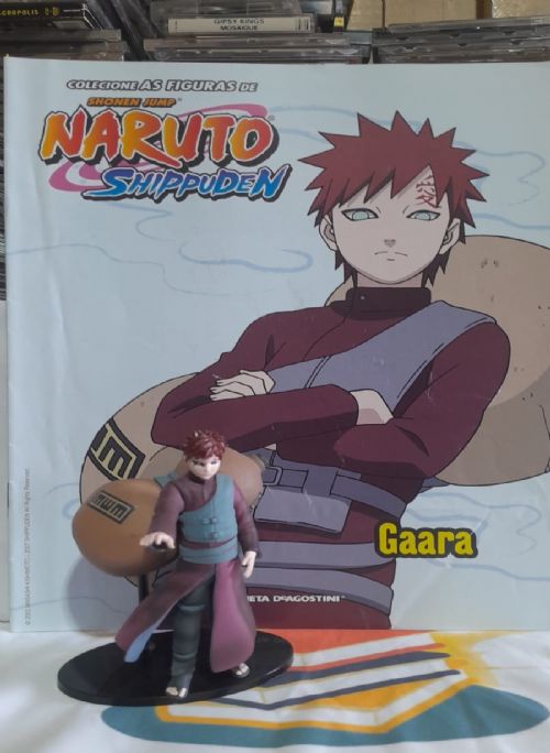 Miniatura Gaara + Fasciculo Naruto Shippuden Figuras de Coleção