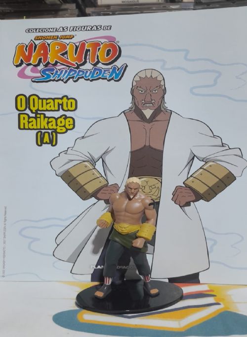 Miniatura O quarto raikage A + Fasciculo Naruto Shippuden Figuras de Coleção