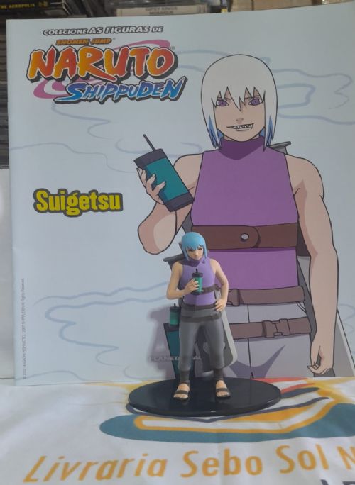 Miniatura Suigetsu + Fasciculo Naruto Shippuden Figuras de Coleção
