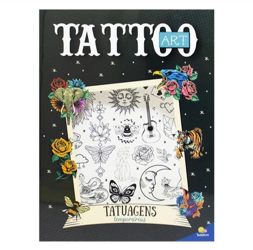 Tattoo Art - Tatuagens Temporárias + Livro de Colorir