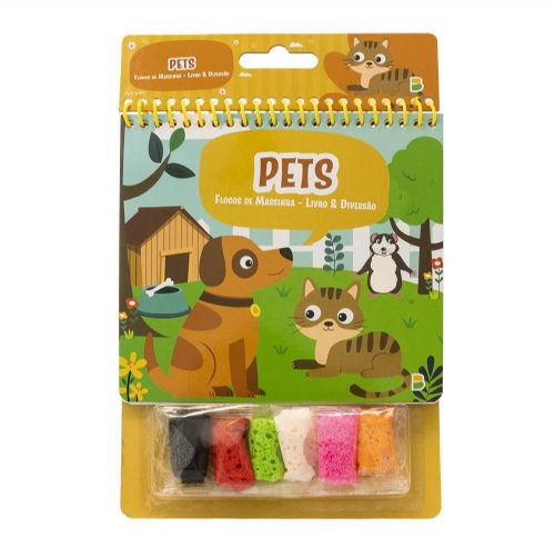 Pets - Flocos de Massinha Livro e Diversão