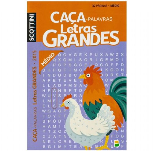 Caça-palavras Letras Grandes Médio - 2015