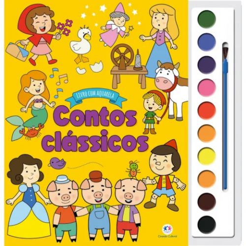 Contos clássicos - Livro com aquarela