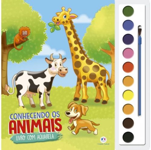 Conhecendo Os Animais - Livro com Aquarela