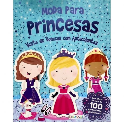 Moda para princesas - Veste as bonecas com autocolantes