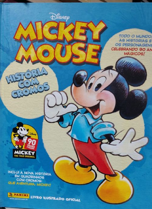 Álbum Mickey 90 Anos Capa Dura + Lata +Porta Cards