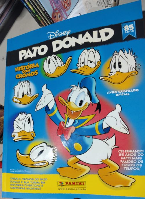 Álbum de Figurinhas Pato Donald 85 anos  + Porta Cards