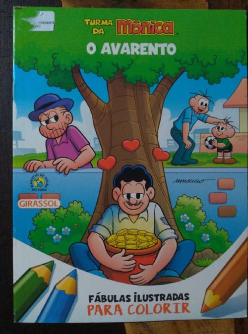 Turma da Mônica O avarento - Fábulas ilustradas Para colorir