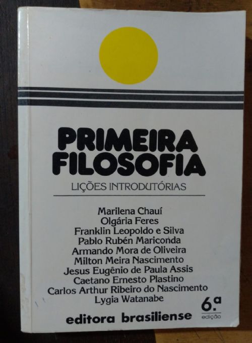 Primeira filosofia - Lições introdutórias