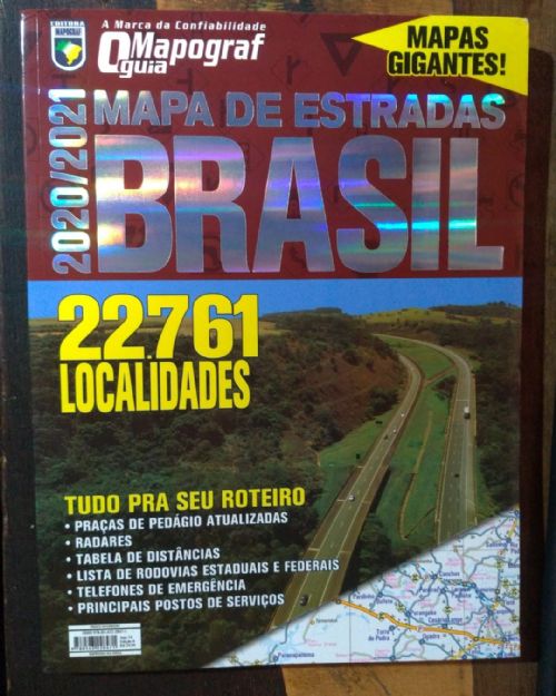 O Mapograf Guia - Mapa de Estradas Brasil 2020/2021